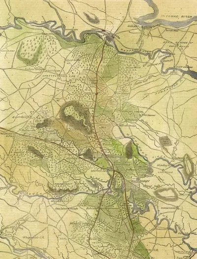 Vintage map representing Montana heritage